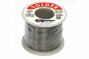 Припой (0.25 мм, 0.2 кг, Sn63/Pb37, HF533 флюс RMA) ASAHI 00-00002288