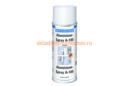 Алюминий Спрей WEICON А-100 400 мл устойчив к истиранию wcn11050400