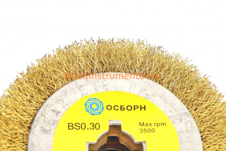 Щетка валик (120х100х19 мм; ворс гофр латунир-я сталь 0.30 мм) ОСБОРН 6-031 PLM.RB12010019BS030