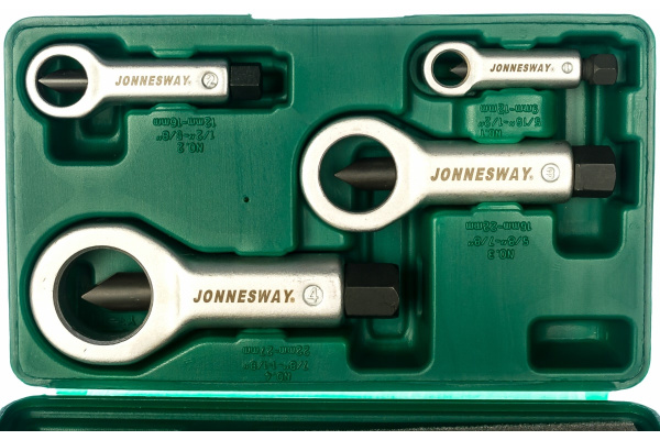 Набор гайколомов 4 штуки 9-27 мм Jonnesway AG010109A Набор гайколомов 4 штуки 9-27 мм Jonnesway AG010109A
