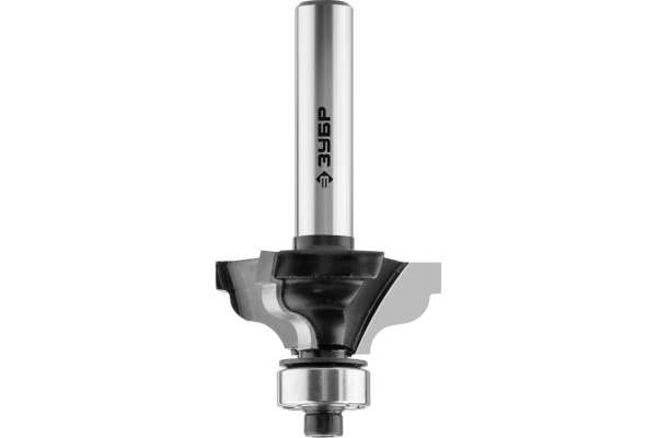 Фреза кромочная калевочная по ламинату №3 ПРОФЕССИОНАЛ (31.7х13х58 мм; R4 мм; хвостовик 8 мм) Зубр 28786-31.7