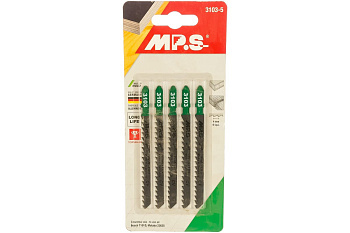 Пилки T101D (100х75х4.0 мм; 5 шт.) по древесине, ДСП, пластмассе MPS 3103