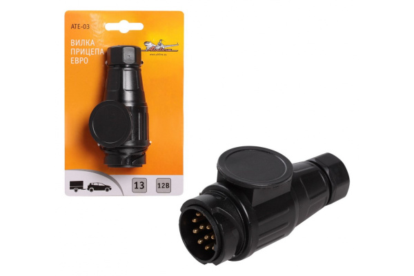 Вилка прицепа Airline 13 контактов, ЕВРО, пластик ATE-03