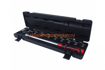Динамометрический ключ JTC 14х18 с набором рожковых насадок 11 предметов диапазон 40-200 н/м 6835K