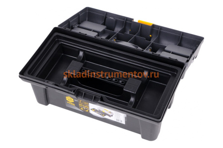 Пластмассовый ящик для инструмента 16 с ячейками VOREL 415х226х200мм 78812