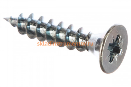 Универсальные саморезы ЗУБР СУ-Б 25 x 5,0 мм, 450 штук, белый цинк 4-300371-50-025