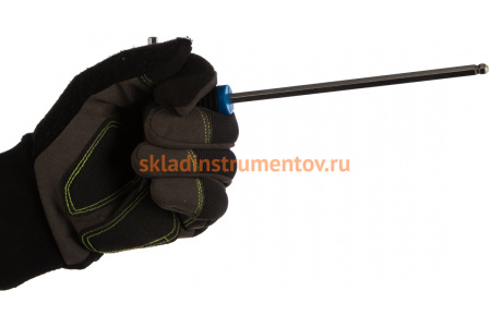 Т-образный 6-гранный ключ с шаром и прорезиненной рукояткой ROCKFORCE H6x150мм, RF-76506G