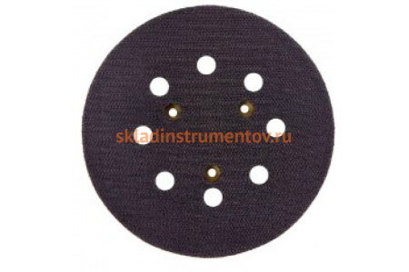 Тарелка опорная (125 мм; 8 отверстий) для самозацепляемых кругов с перфорацией GRIFF 030808