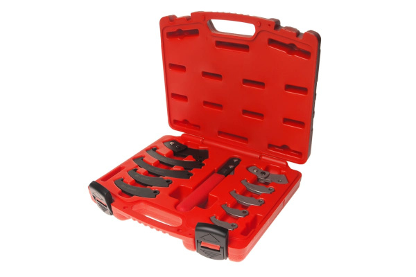 Набор ключа с насадками для круглых гаек с прорезью JTC-4455