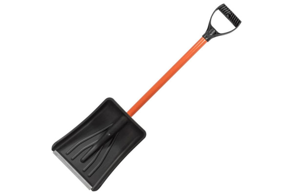 Автомобильная лопата со стальным черенком, алюминиевой окантовкой, V-образной пластиковой ручкой, 890мм STELS 61586