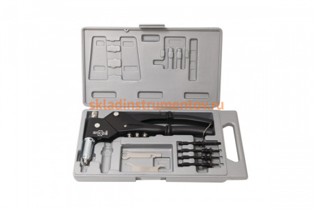 Механический заклепочник 2 в 1 с поворотной головой 360 ROCKFORCE Profi L-285мм RF-S905