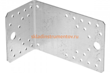 Асимметричный крепежный уголок 90х70х140мм, 20шт Зубр МАСТЕР 310155-90