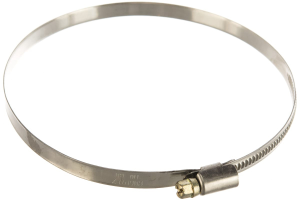 Хомуты СИБРТЕХ, нержавеющая сталь, стандартное болтовое крепление, 110-130мм, 25шт, ширина 9мм 47590