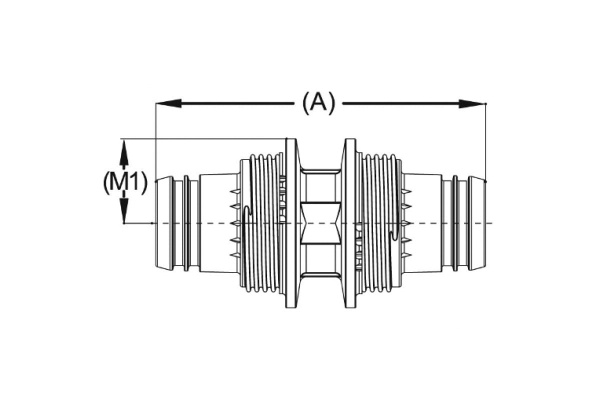 Соединитель "ШиреФит" (16 мм) для трубопровода Зубр 51490-16