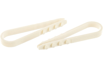 Дюбель-хомут для круглого кабеля Зубр ДХ-К, 11 - 18 мм, 100 шт, нейлоновый 30911-18