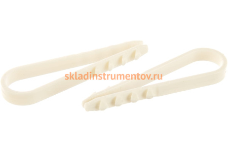 Дюбель-хомут для круглого кабеля Зубр ДХ-К, 11 - 18 мм, 100 шт, нейлоновый 30911-18