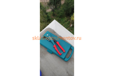 Заклепочник с литым корпусом Kraftool "X-5F" 2.4-4.8 мм - алюминий и сталь, 2.4-4.0 - неж сталь, в кейсе, с набором заклепок 31173-H6_z01