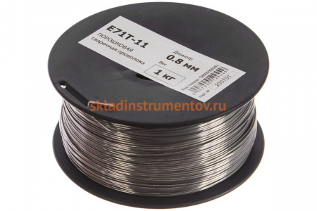 Проволока порошковая самозащитная E71T-11 (0.8 мм; 1 кг) Барс СВ000009281