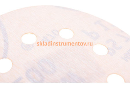 Круг шлифовальный на липучке для обработки красок, лаков и шпаклевок (125 мм; Р1200; 8 отверстий) KLINGSPOR 307112