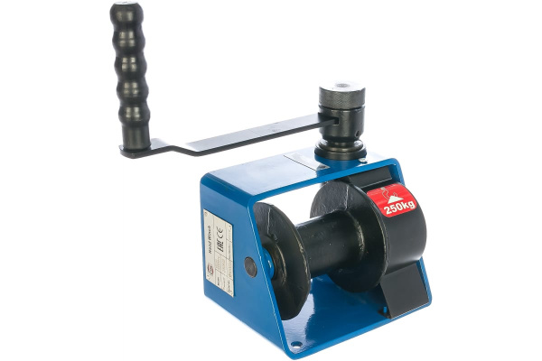 Ручная лебедка с червячным редуктором без каната EURO-LIFT VS-250 00005074 (г/п 250 кг)