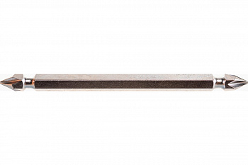 Торцевая двусторонняя вставка (бита) 1/4", Phillips, PH1, 100мм KING TONY 151001P
