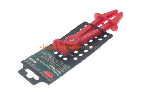 Пластиковый зажим для шлангов с фиксатором изогнутый 90L-155мм ROCKFORCE RF-903G18C