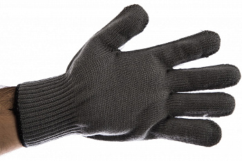 Трикотажные перчатки СИБРТЕХ, акрил, цвет серая туча, оверлок, 68652