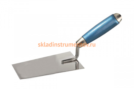 Нержавеющая кельма с деревянной ручкой (трапеция) 180 мм КЕДР 050-0180 26242