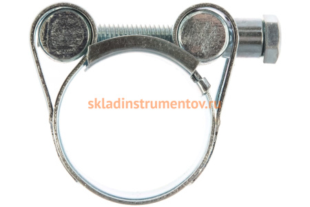 Металлические силовые хомуты СИБРТЕХ 29-31 мм, ширина 20 мм, шарнирный, W1, 2шт 47511