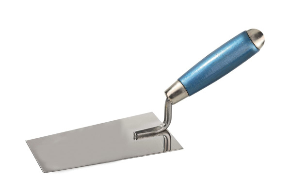 Нержавеющая кельма с деревянной ручкой (трапеция) 200 мм КЕДР 050-0200 26243