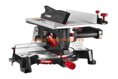 Торцовочная комбинированная пила ЗУБР ЗПТК-255-1800