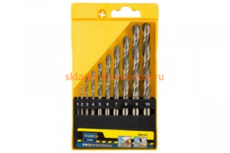 Набор сверл "PROFI" по металлу (10 шт.; HSS) STAYER 29602-H10
