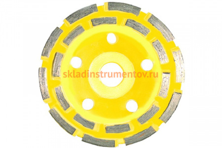 Чашка алмазная двухрядная (125х22.2 мм) для УШМ Biber 70711 тов-145431