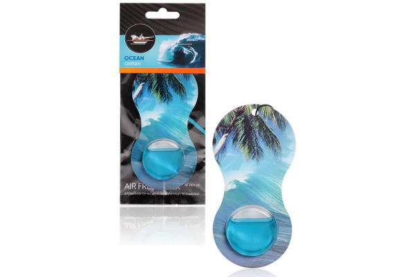 Подвесной гелевый ароматизатор Airline Восьмерка, океан AF-D01-OC