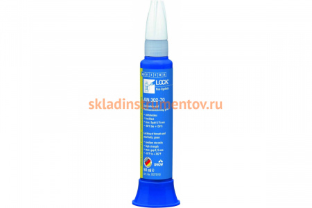 Фиксатор резьбы и распорных болтов Weicon AN 302-70 50 мл максимальный зазор 0.15 мм wcn30270150