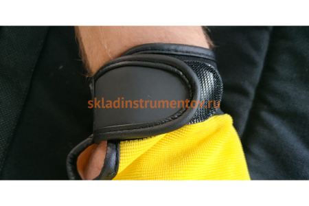 Перчатки антивибрационные Jeta Safety черно-желтые JAV01-VP-9/L