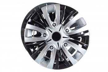 Колесные колпаки Airline 13 Лион Т серебристый/черный AWCC-13-05
