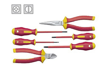 Набор из 6-ти различных инструментов VDE до 1000В Klauke klkKL306IS