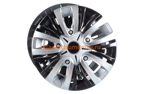 Колесные колпаки Airline 13 Лион Т серебристый/черный AWCC-13-05
