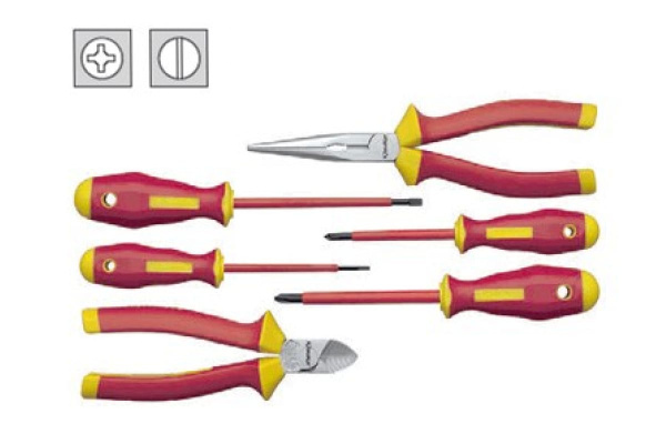 Набор из 6-ти различных инструментов VDE до 1000В Klauke klkKL306IS