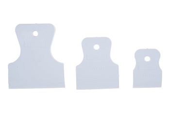 Набор резиновых шпателей 40/60/80мм, белые КУРС 06853