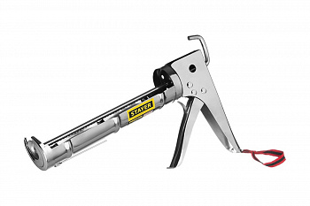 Полукорпусной хромированный пистолет для герметиков STAYER PROFESSIONAL 310мл 0662