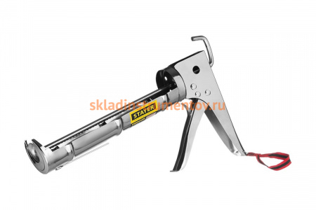Полукорпусной хромированный пистолет для герметиков STAYER PROFESSIONAL 310мл 0662