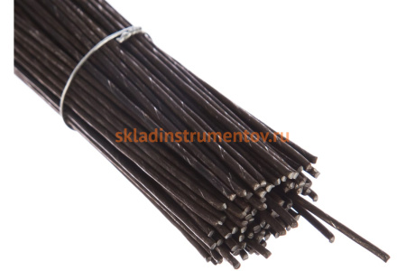 Стальная проволока в прутках СИБРТЕХ 400мм/100штук вязальная, термообработанная 1,8 мм 84918