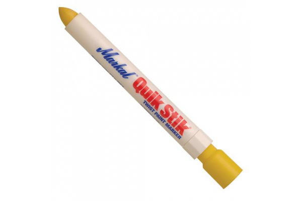 Твёрдый промышленный маркер Markal Quik Stik, жёлтый 61053