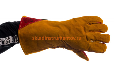 Утепленные краги сварщика 2Hands швы Kevlar Т42-11-ru Siberia