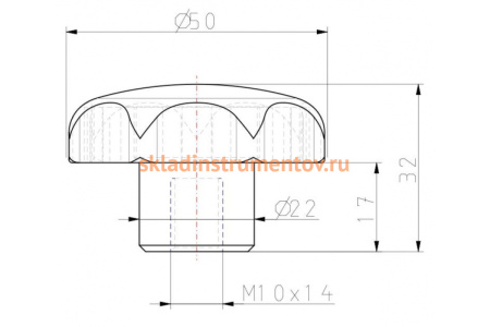 Звездообразная рукоятка KIPP K0155.210