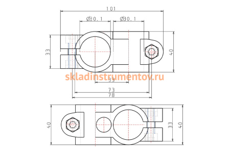 Крестовой зажим KIPP K0472.53030