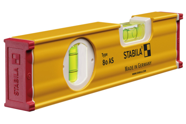 Уровень тип 80АS STABILA 20см 1верт., 1гориз.,точность 0,5мм/м 19565