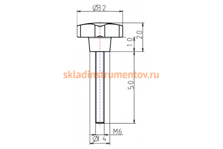 Крестообразная рукоятка KIPP K0148.506X50